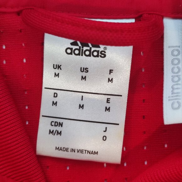 Adidas Condivo 16 training jacket red with grey stripes men's size M - Picture 4 of 11